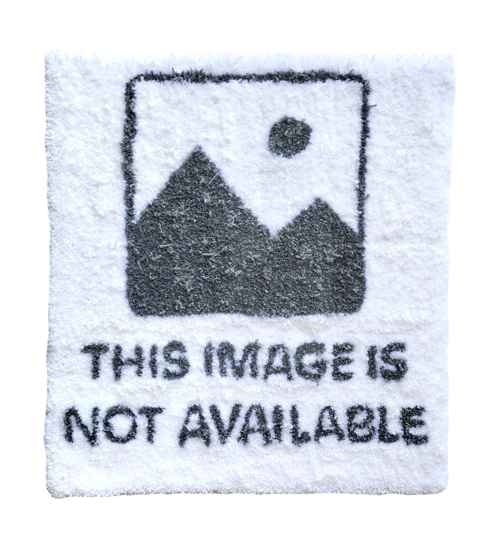 404, 60 x 55cm, tufted yarn